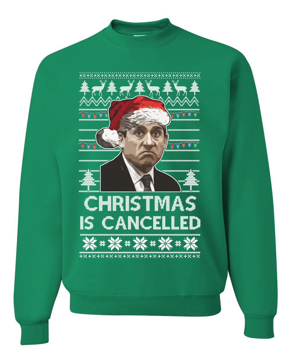 Christmas Is Cancelled Michael Scott Office Ugly Christmas Sweater- Best Christmas Gifts 2023