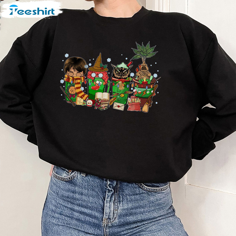 Christmas Latte Coffee Shirt – Universal Studios Magic Sweatshirt Long Sleeve