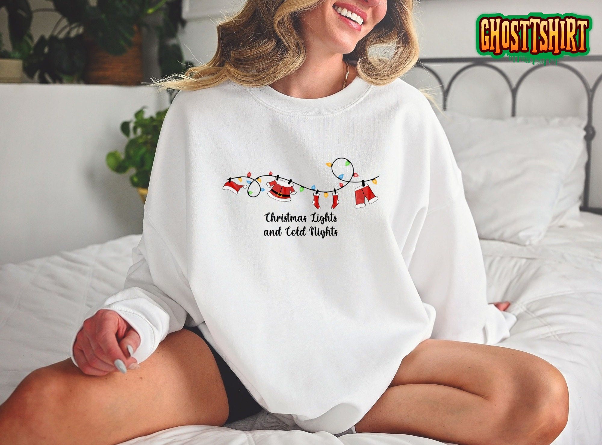 Christmas Light And Cold Night Sweatshirt