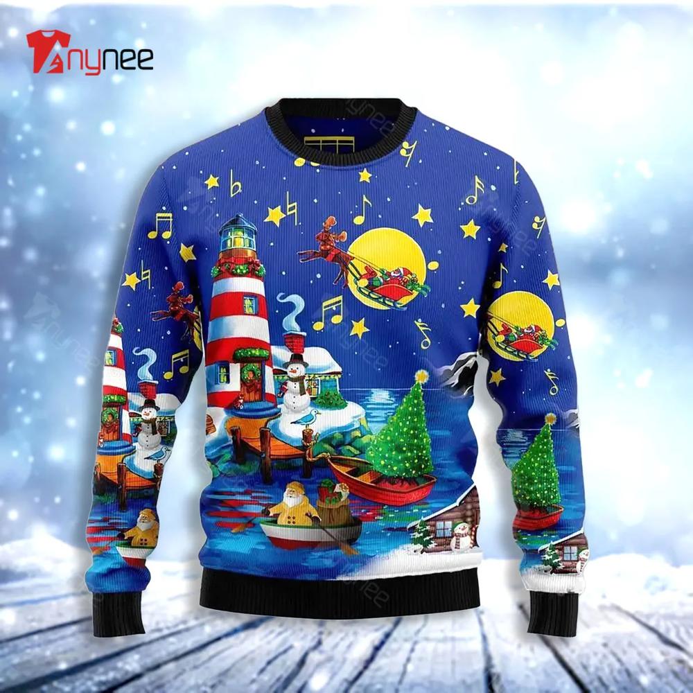 Christmas Lighthouse Ugly Christmas Sweater- Best Christmas Gifts 2023