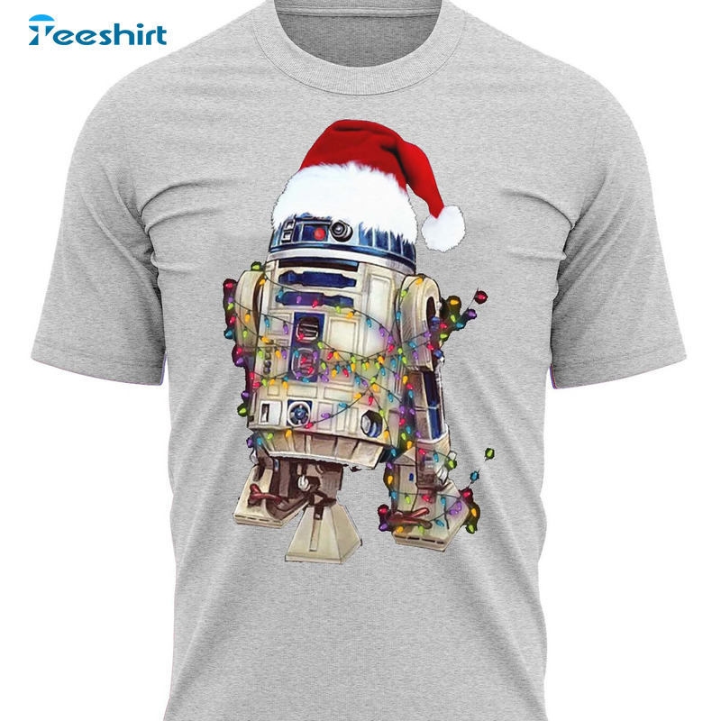 Christmas Lights Shirt – Xmas Santa Claus Sweatshirt Long Sleeve