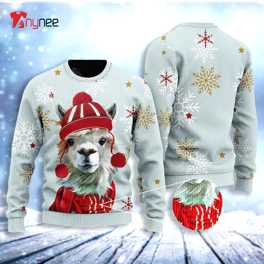 Christmas Llama Christmas Ugly Christmas Sweater- Best Christmas Gifts 2023