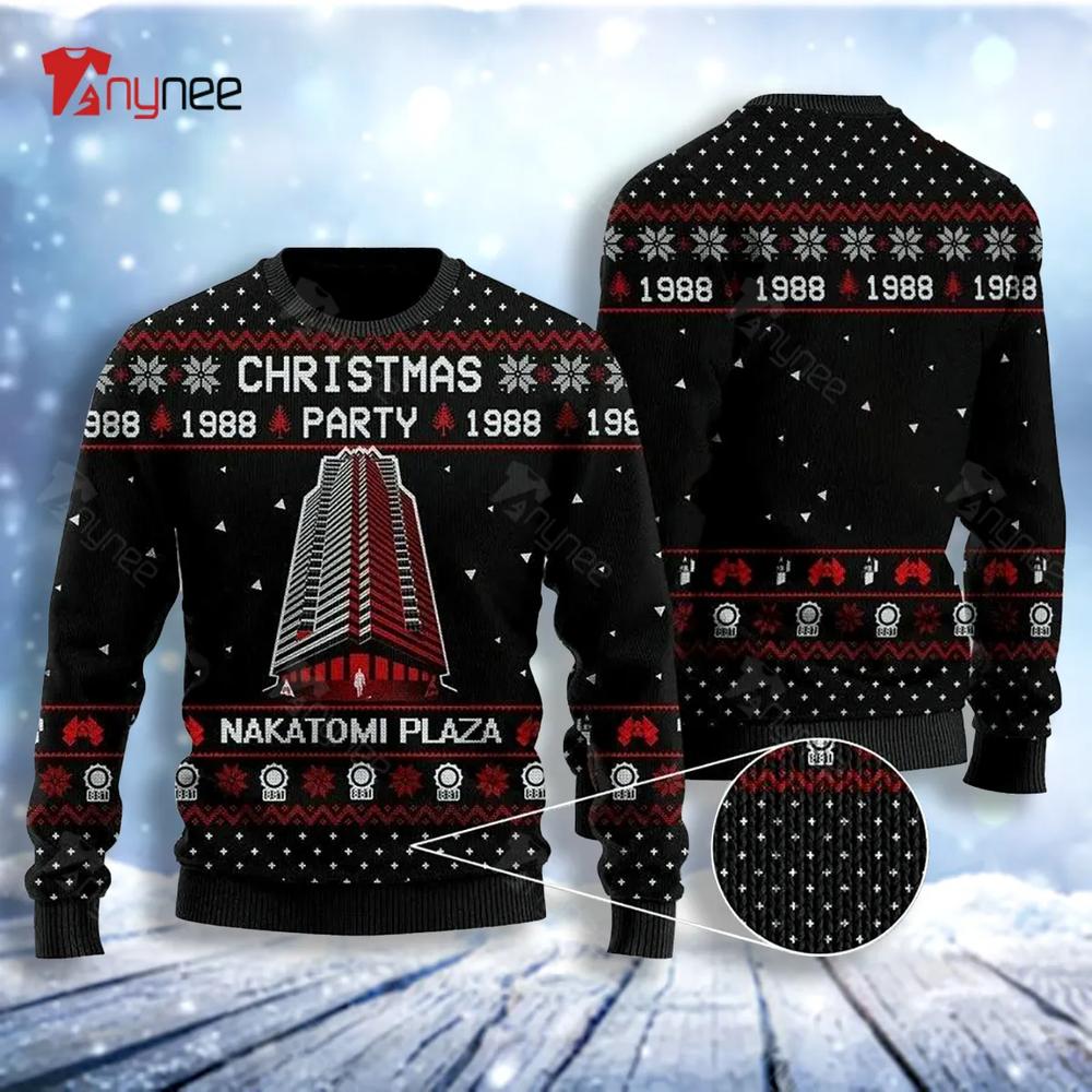 Christmas Party 1988 Nakatomi Plaza Ugly Christmas Sweater- Best Christmas Gifts 2023