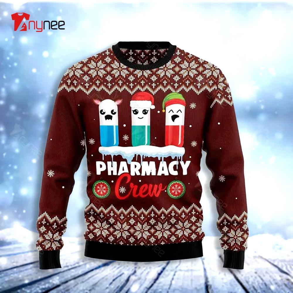 Christmas Pharmacy Crew Womens Ugly Christmas Sweater- Best Christmas Gifts 2023