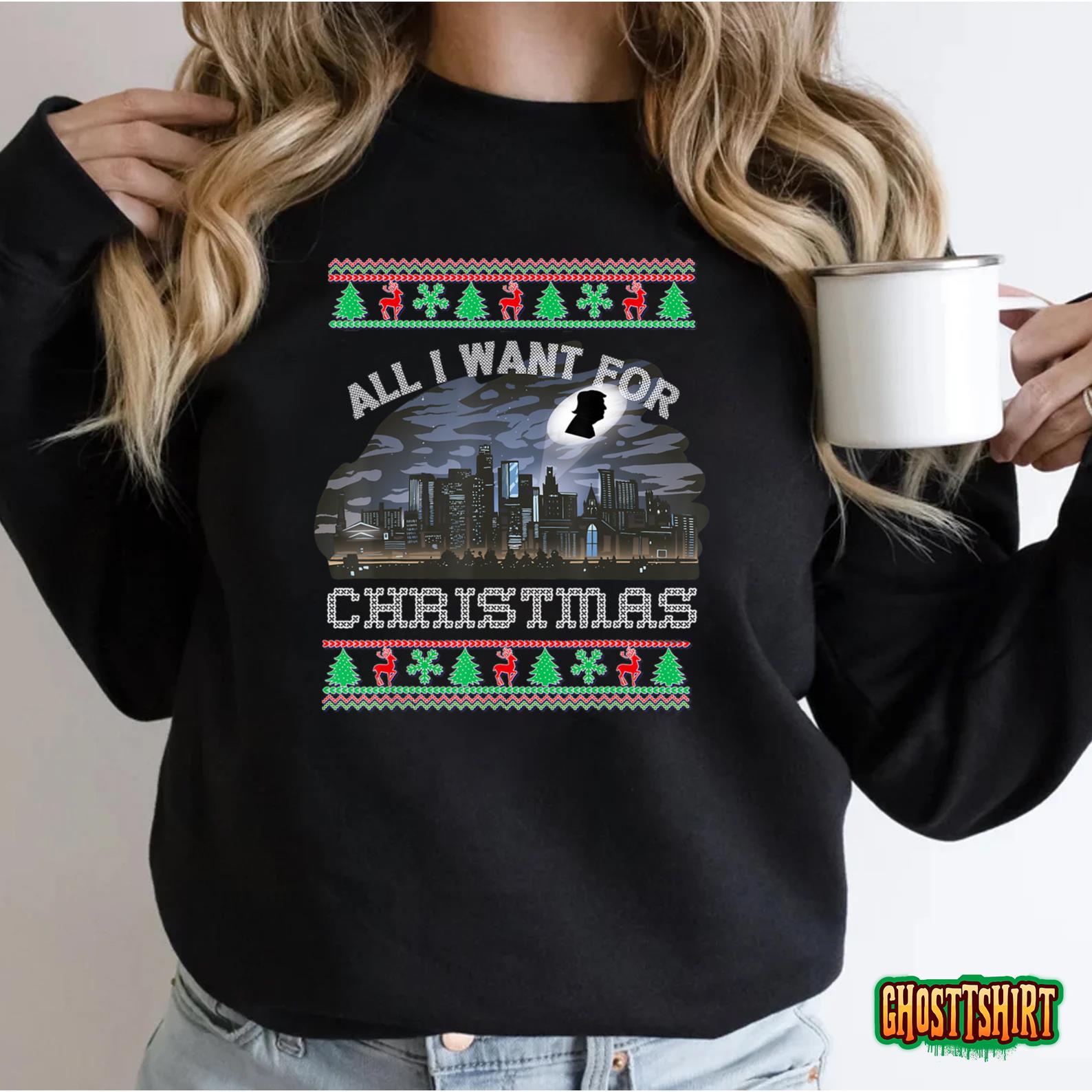 Christmas Political Humor Xmas Saying Pro Trump Anti Biden Sweatshirt