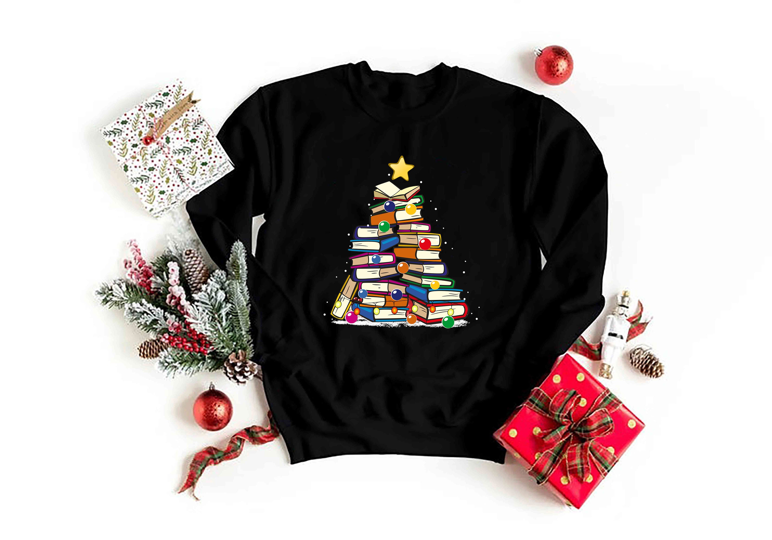 Christmas Reading Teacher Sweatshirt