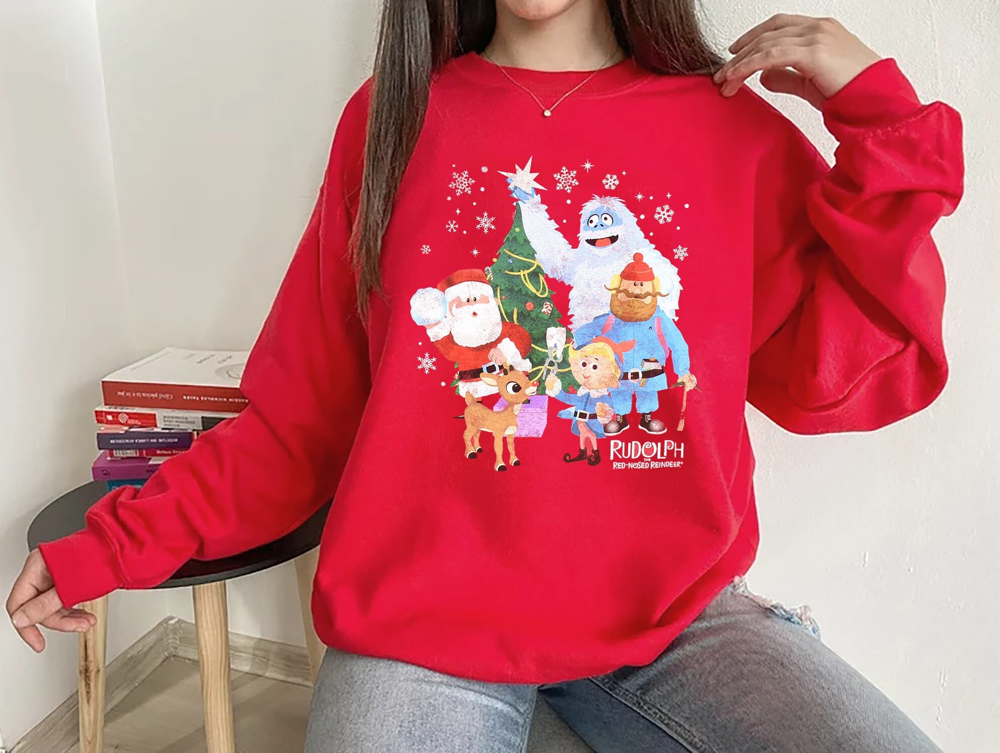 Christmas Rudolph The Red Nosed Reindeer Cute Sweatshirt