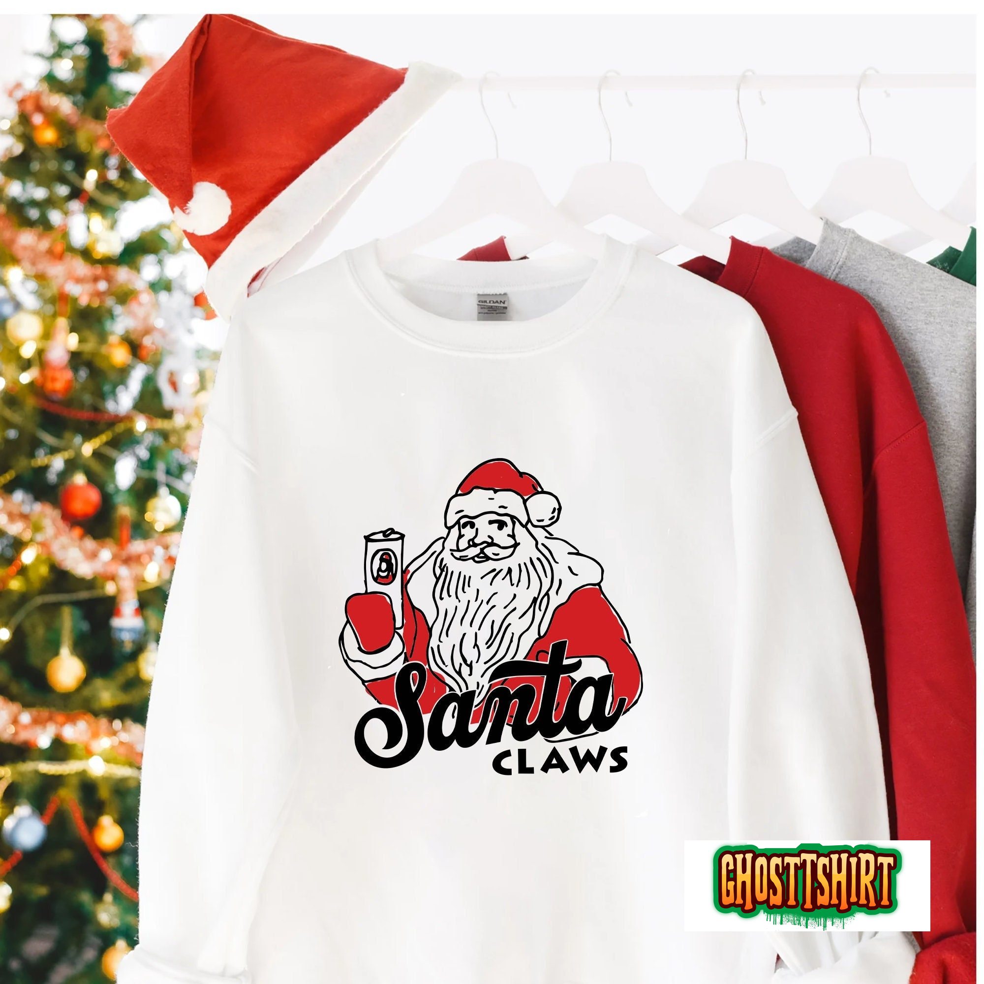 Christmas Santa Claws for Men Women Sweatshirt