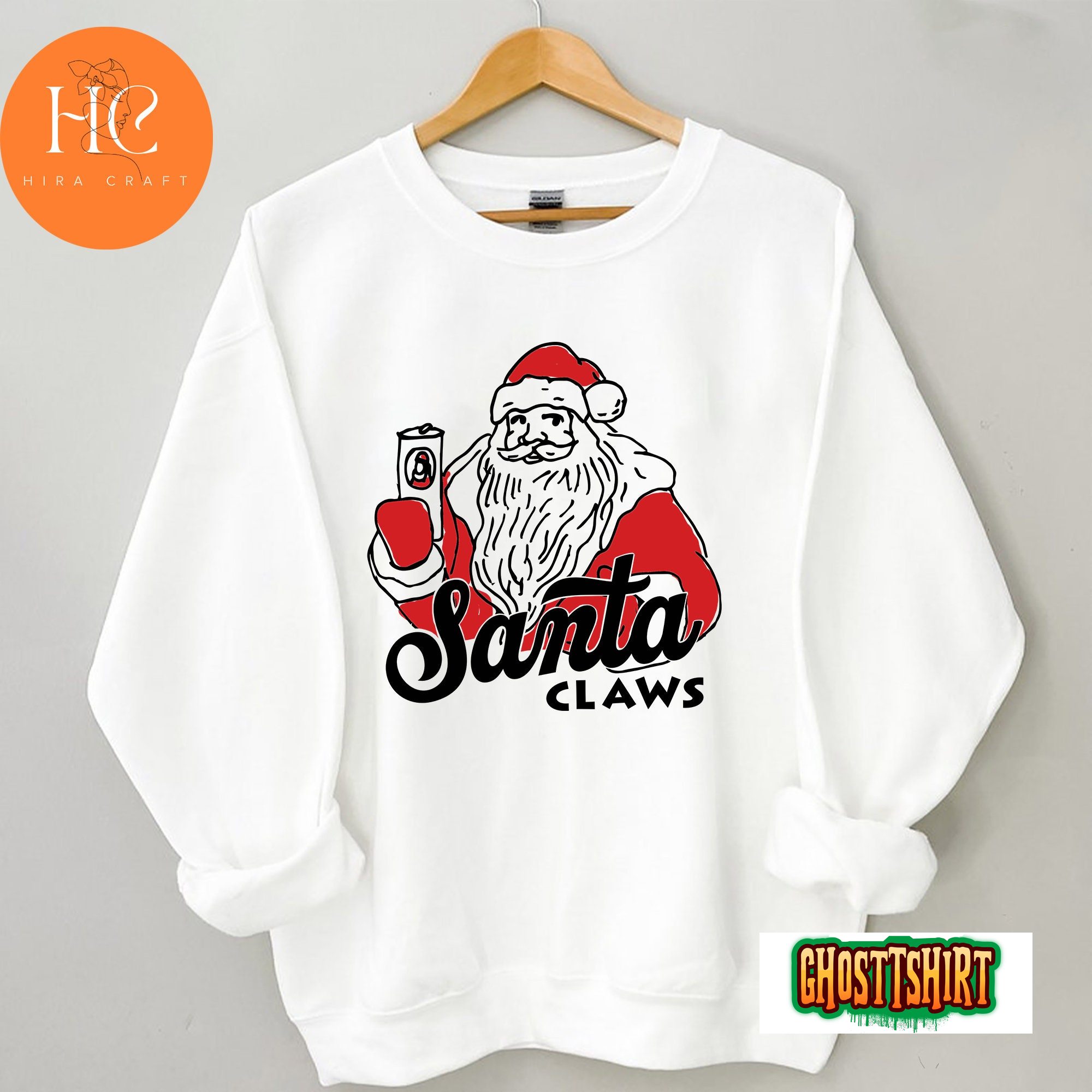 Christmas Santa Claws for Men Women Sweatshirt