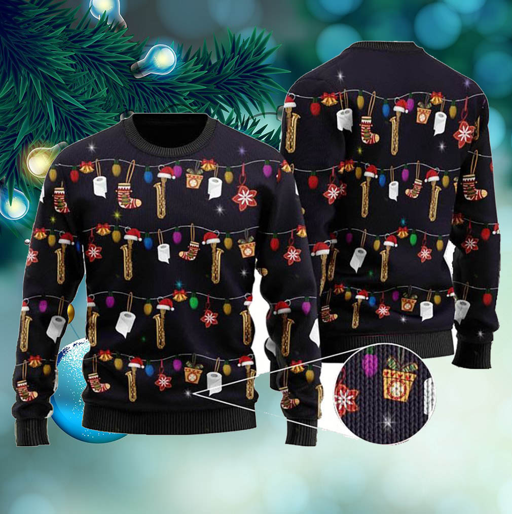 Christmas Saxophone Ugly Sweater For Saxophone Lovers On Christmas Days- Best Christmas Gifts 2023