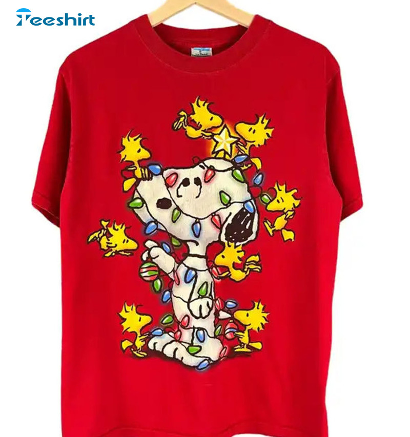 Christmas Snoopy Sweatshirt – Funny Snoopy Vintage Short Sleeve Crewneck