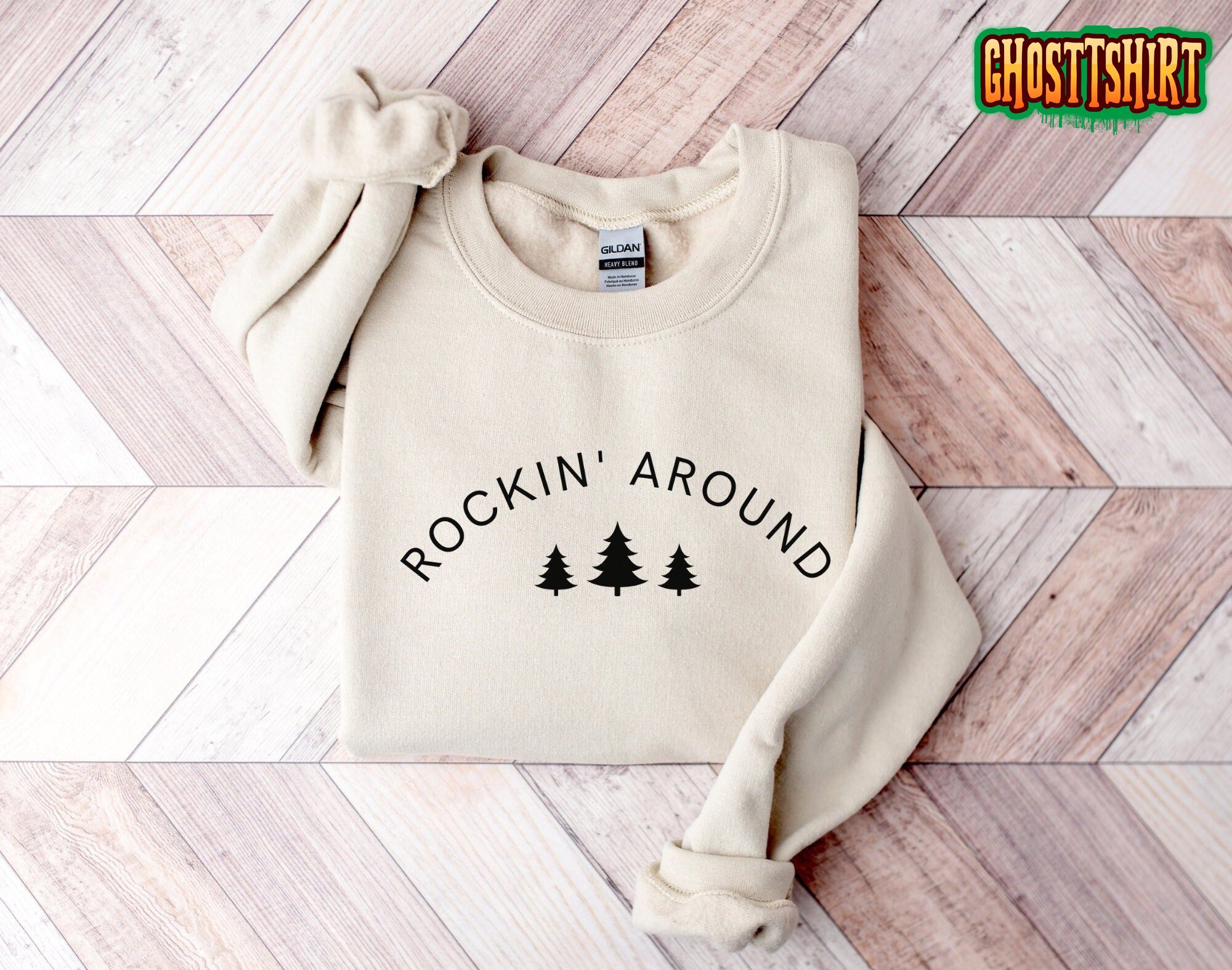 Christmas Tree Rockin’ Around Sweatshirt