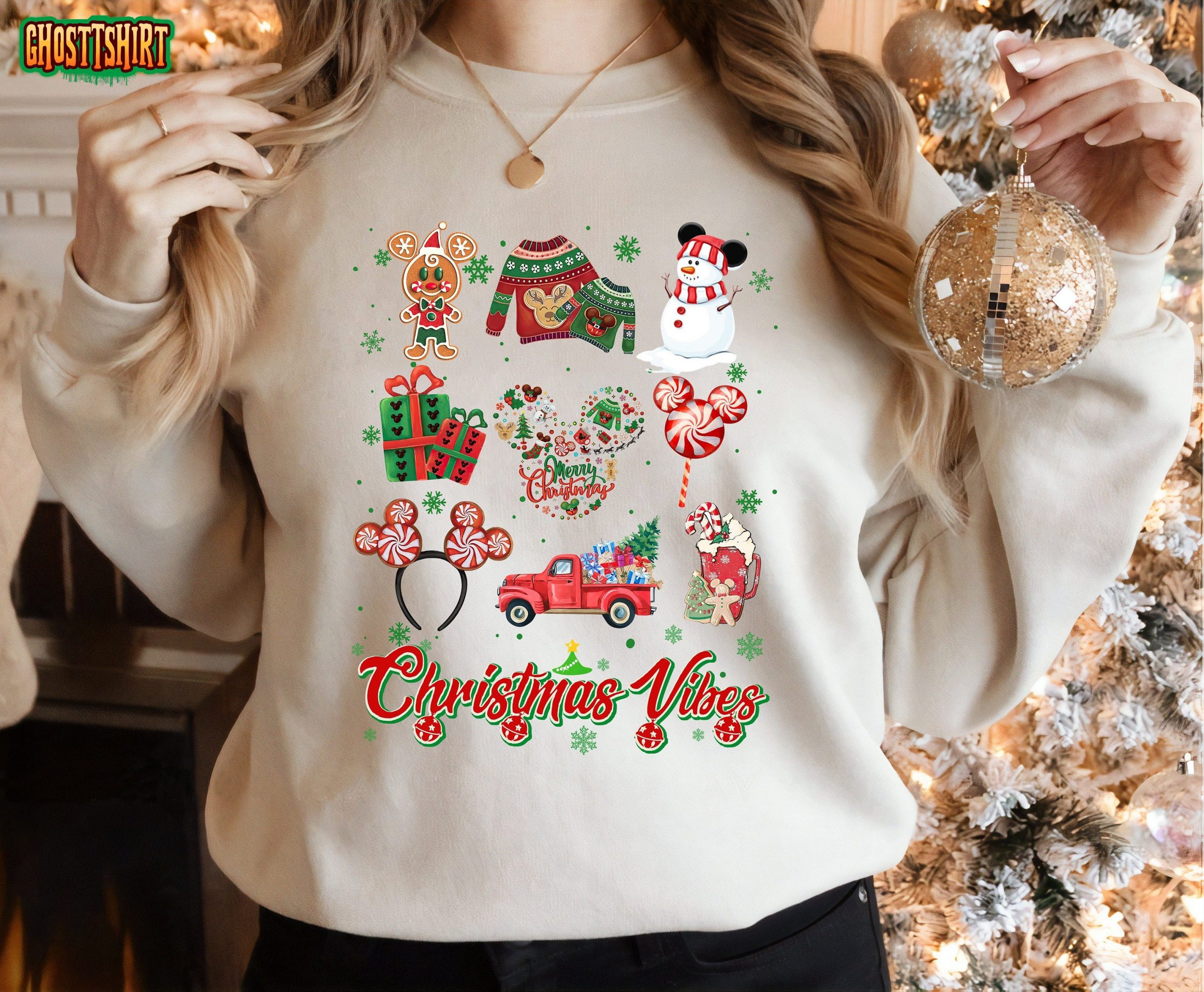 Christmas Vibes Christmas Gingerbread Cookies Sweatshirt