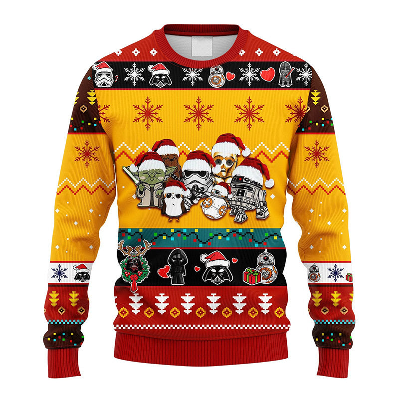 Christmas Vibes Star Wars Characters Ugly Sweater – Best Christmas Gifts 2023