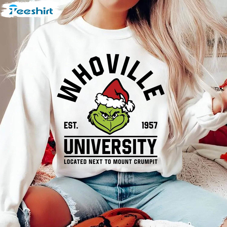 Christmas Whoville University Est 1957 Shirt, Christmas Family T-shirt Sweater