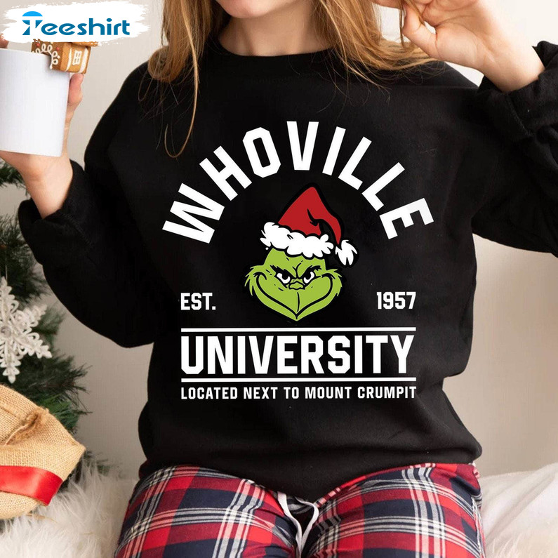 Christmas Whoville University Est 1957 Shirt, Christmas Family T-shirt Sweater