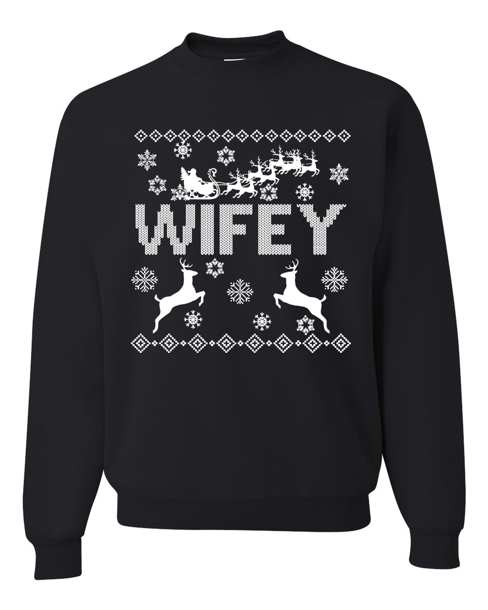 Christmas Wifey Love Merry Ugly Christmas Sweater- Best Christmas Gifts 2023