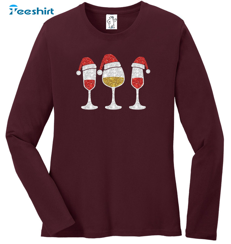 Christmas Wine Trendy Unisex Hoodie Sweatshirt