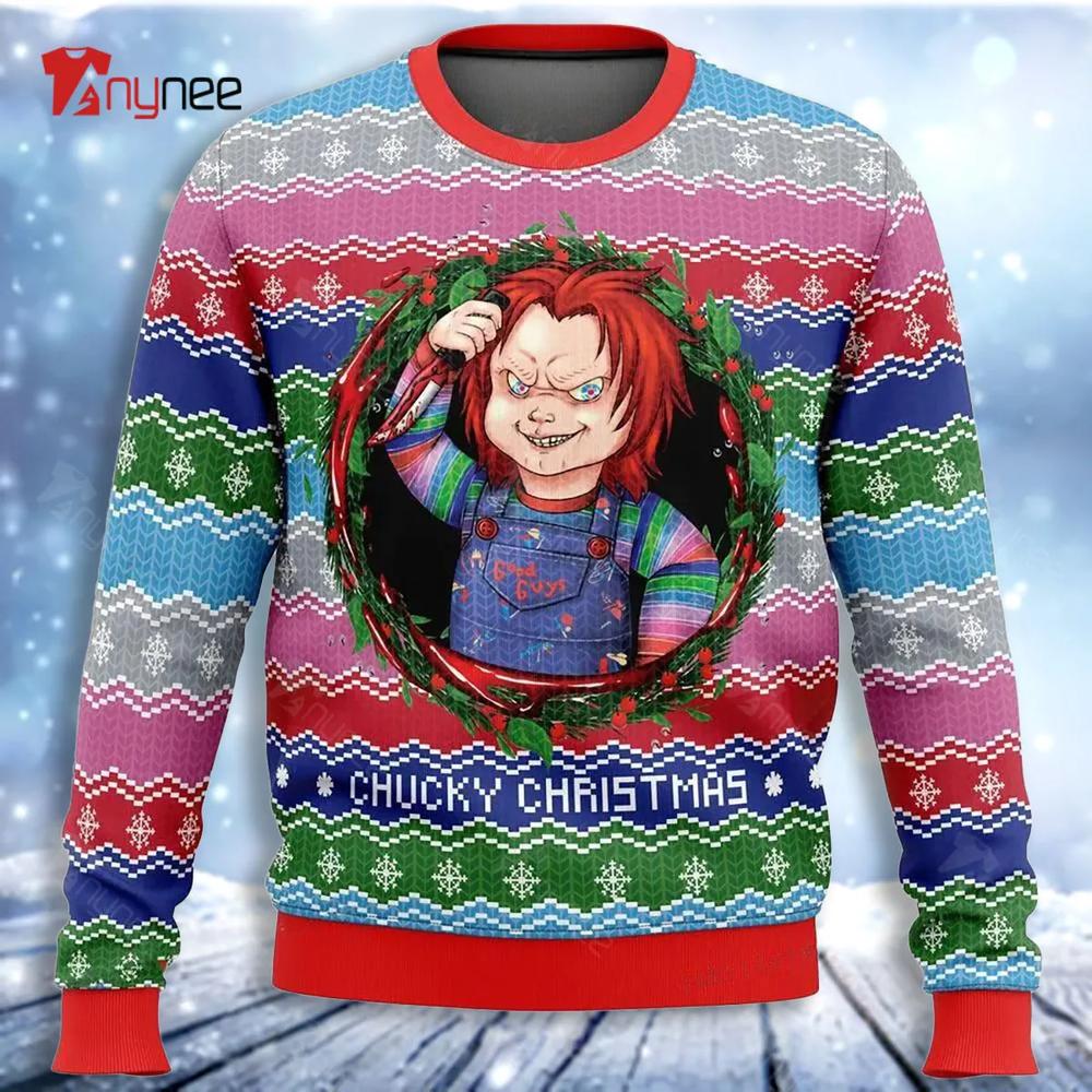 Chucky Christmas Ugly Christmas Sweater- Best Christmas Gifts 2023