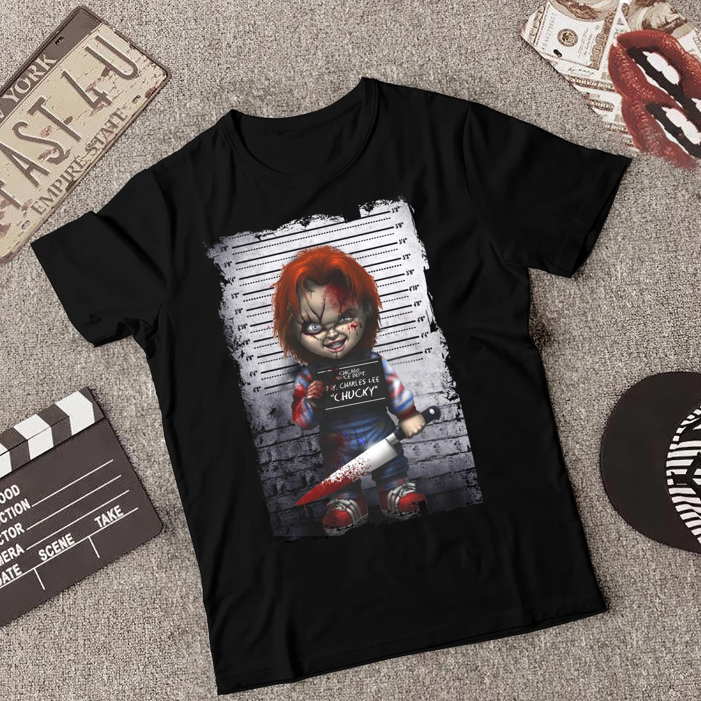 Chucky Mugshot Halloween T-Shirt