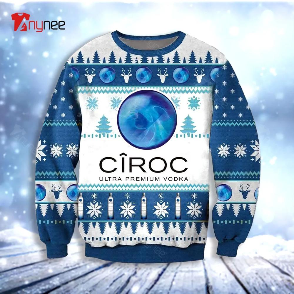 Ciroc Ultra Premium Ugly Christmas Sweater- Best Christmas Gifts 2023