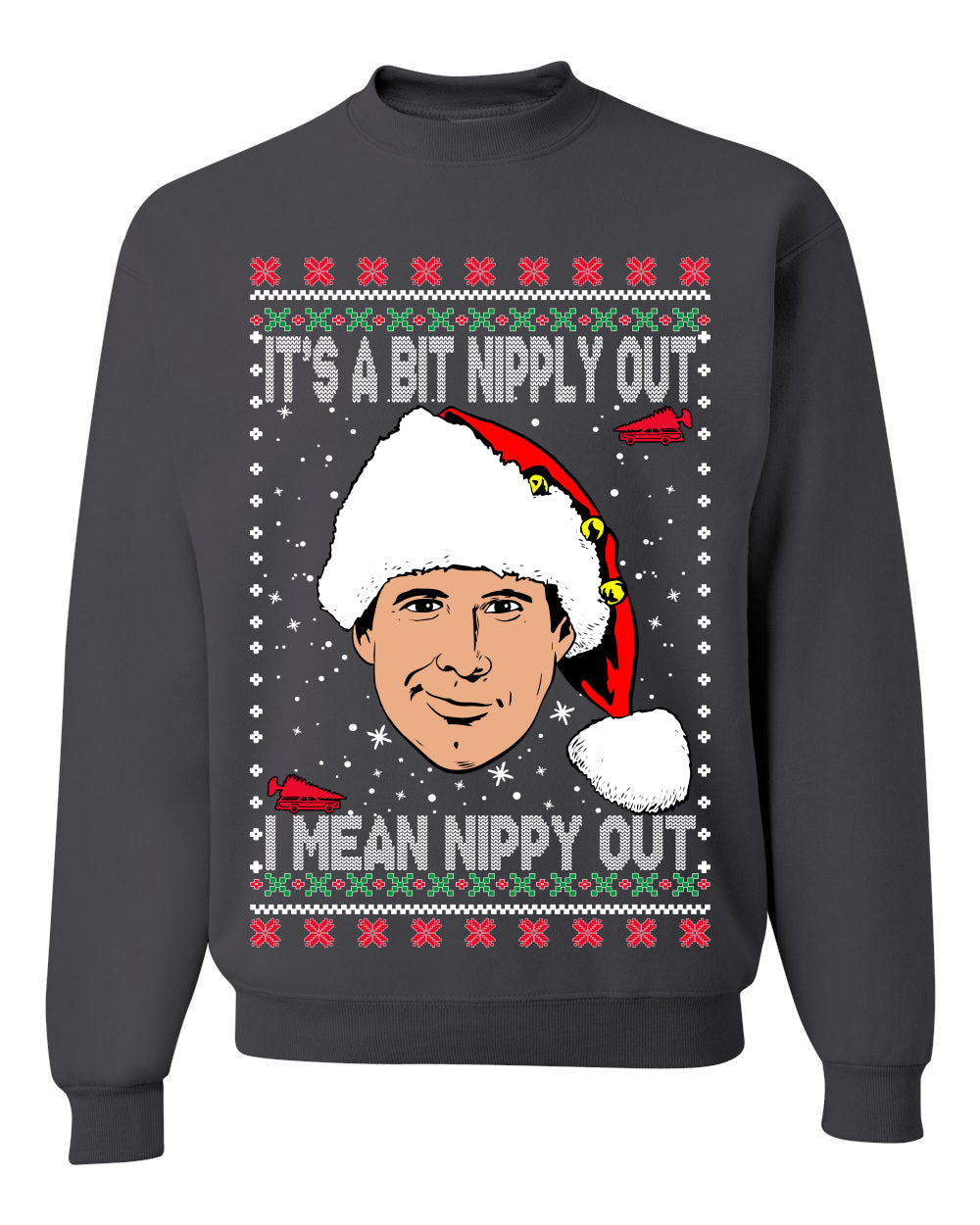 Clark Grizwald It’s A Bit Nipply Out Merry Ugly Christmas Sweater- Best Christmas Gifts 2023