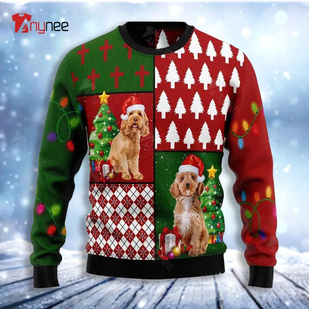 Cockapoo Hohoho Ugly Christmas Sweater- Best Christmas Gifts 2023