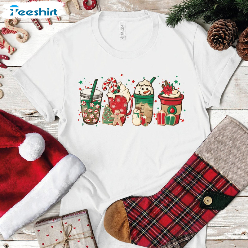 Coffee Christmas Shirt – Worker Winter Christmas Snowman Sweatshirt Tee Tops