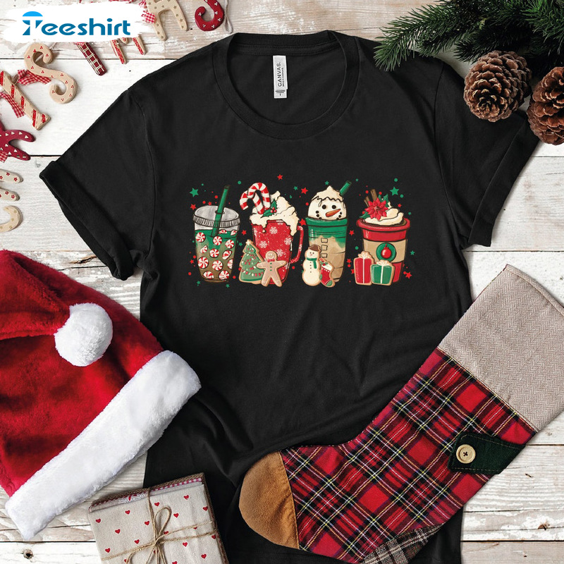 Coffee Christmas Shirt – Worker Winter Christmas Snowman Sweatshirt Tee Tops