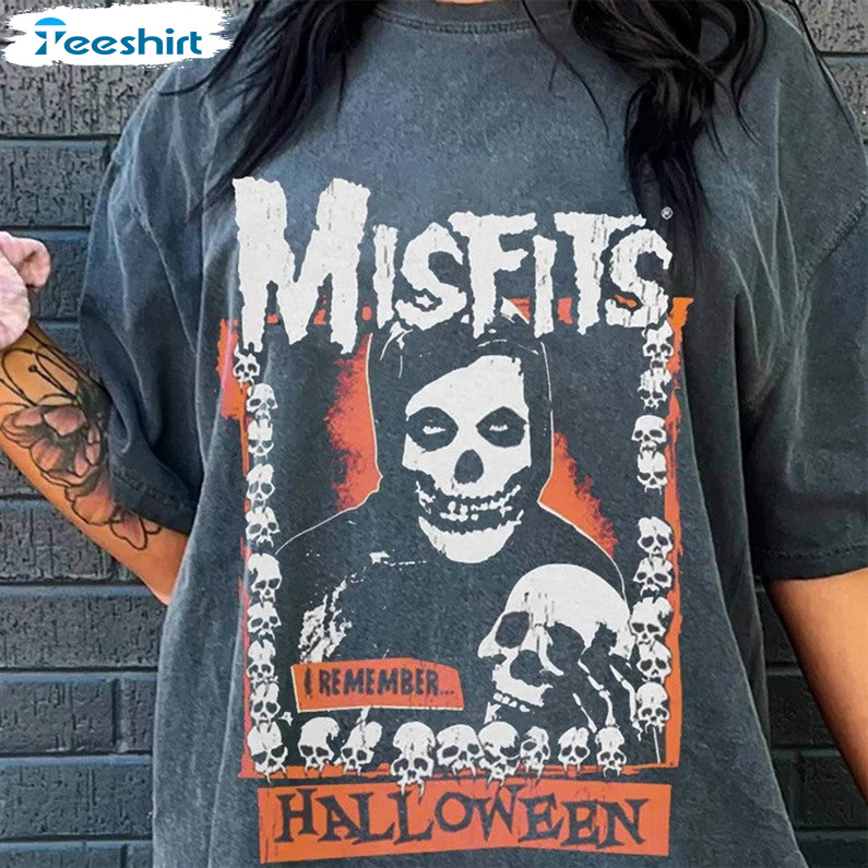 Comfort Colors Misfits Shirt, The Misfits Halloween T Shirt Long Sleeve