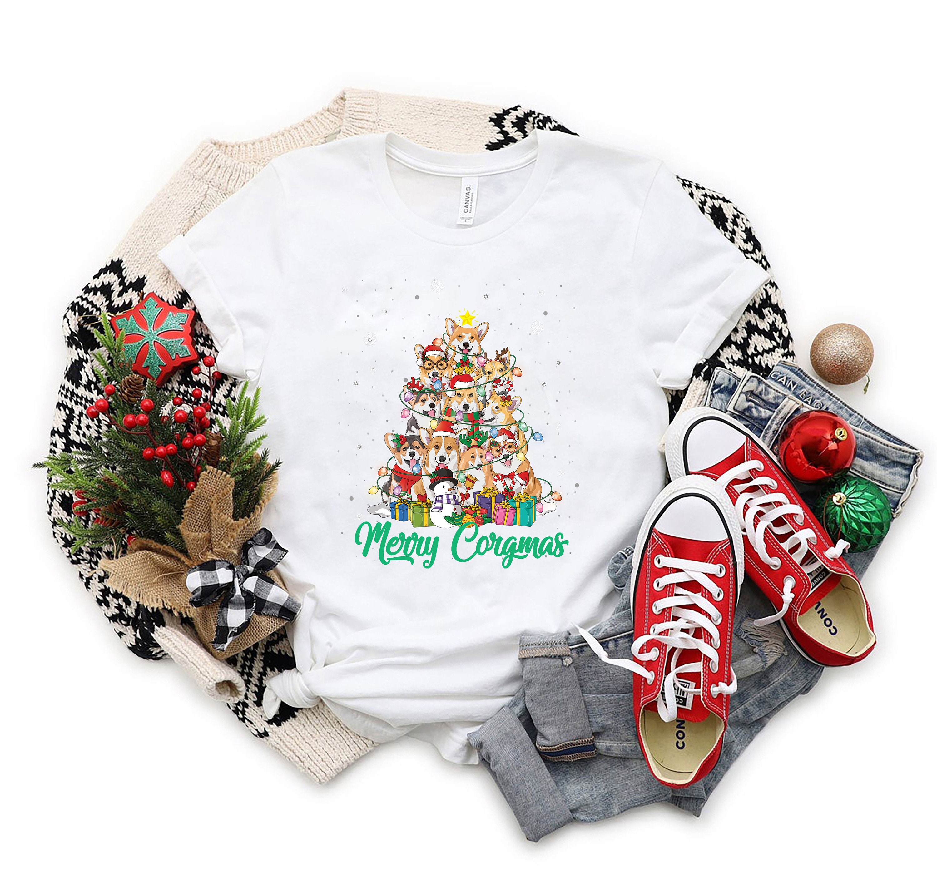 Corgi Christmas Tree Sweatshirt