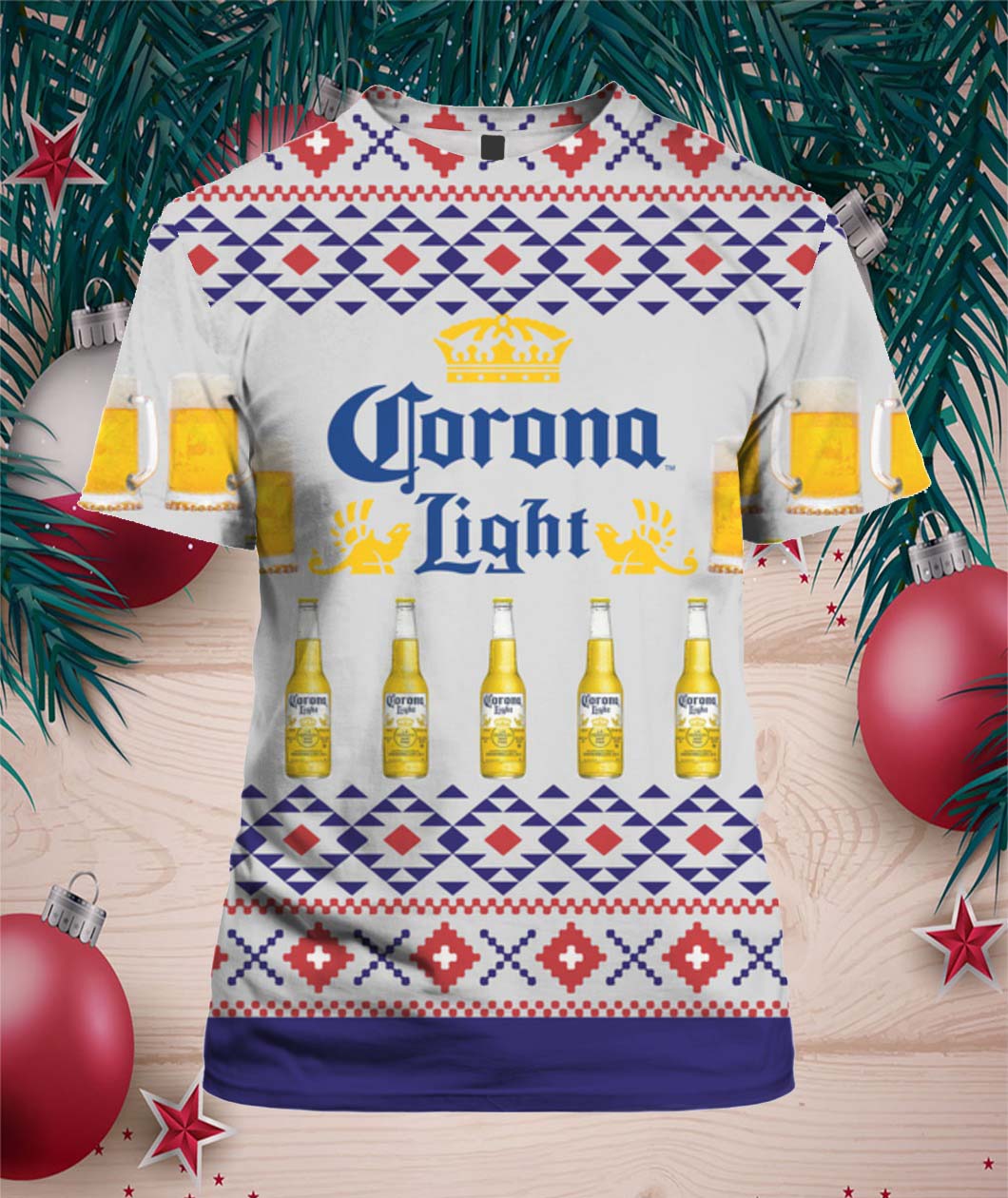 Corona Light Beer 3D Print Ugly Christmas Sweater shirt- Best Christmas Gifts 2023