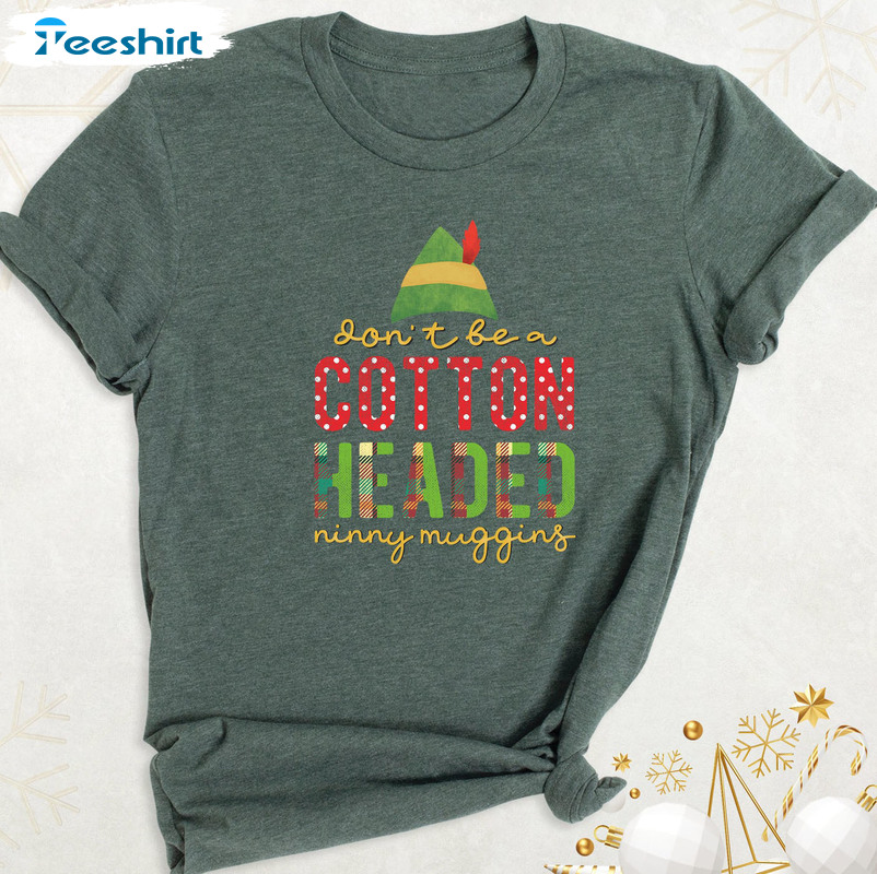 Cotton Headed Ninny Muggins Shirt, Family Christmas Unisex T-shirt Short Sleeve