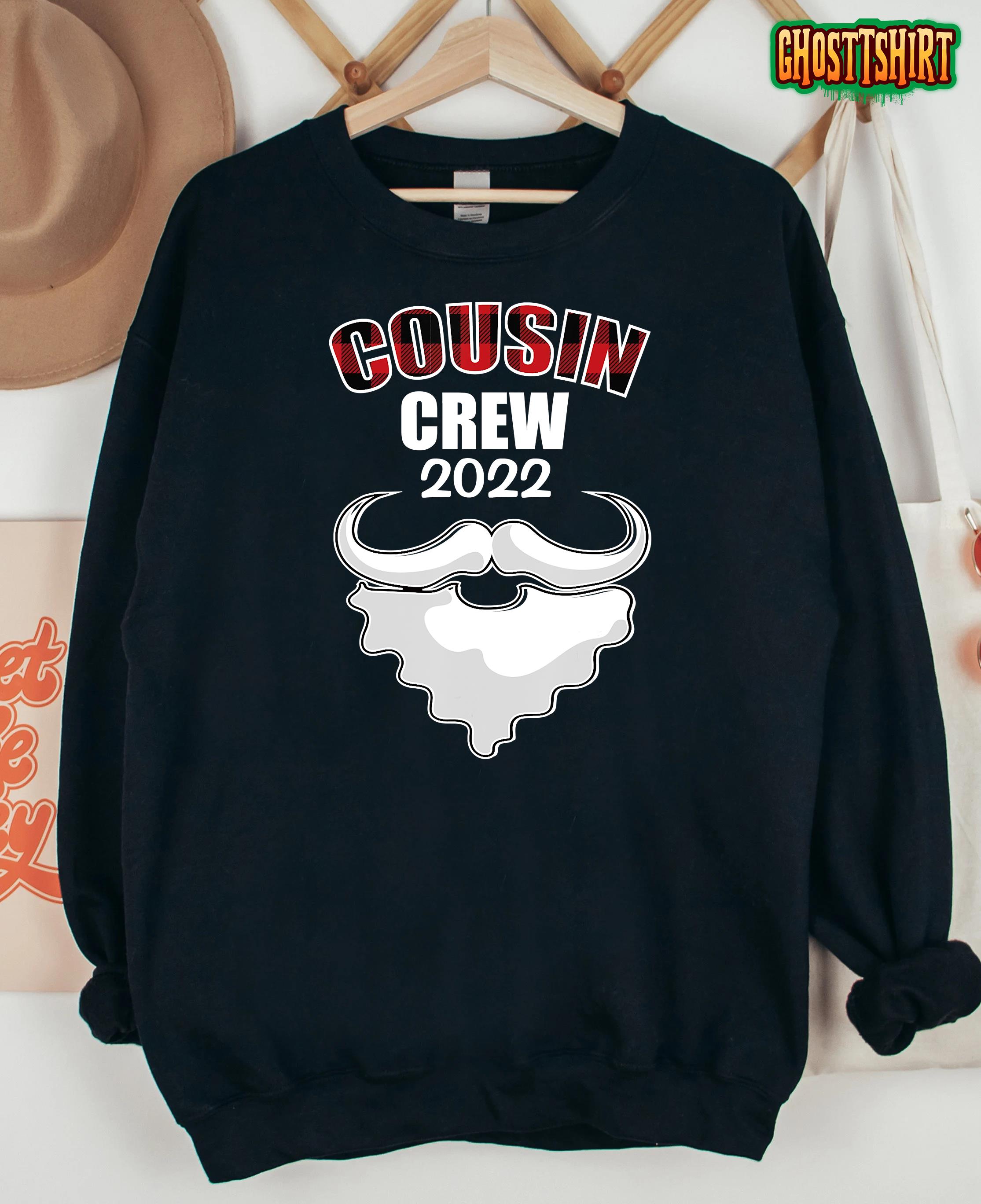 Cousin Crew Christmas 2022 Family Matching Santa Elf Xmas T-Shirt