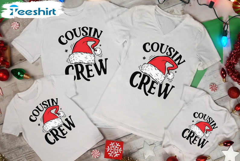 Cousin Crew Shirts, Christmas Matching 2022 Tee Tops Unisex T-shirt