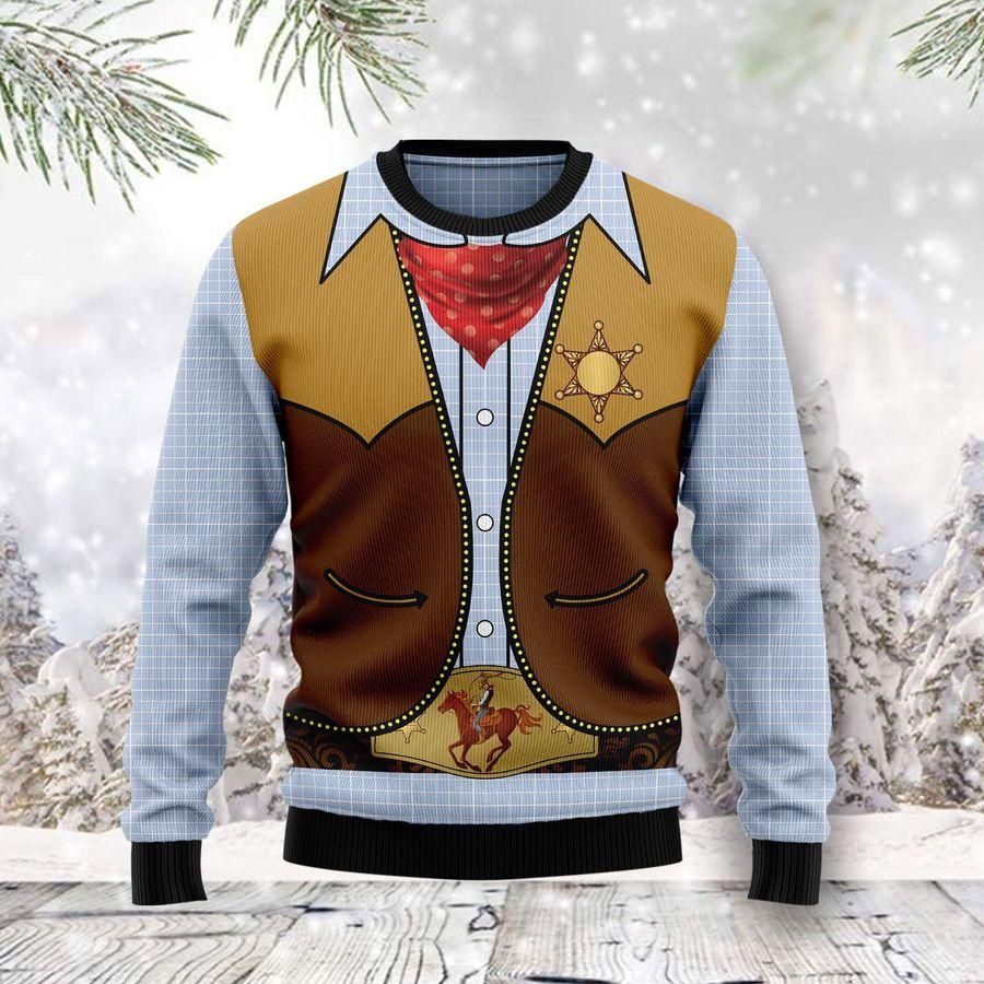 Cowboy Costime Ugly Christmas Sweater | For Men & Women | Adult | US1424- Best Christmas Gifts 2023