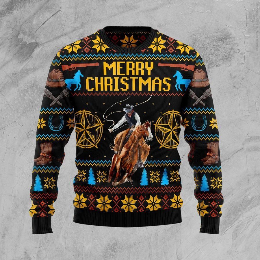 Cowboy Ugly Christmas Sweater | For Men & Women | Adult | US1364- Best Christmas Gifts 2023