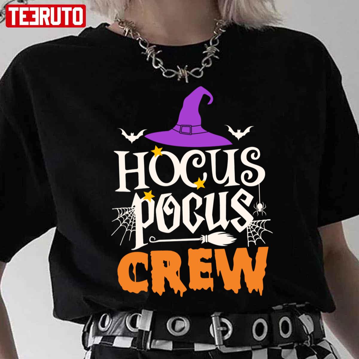 Crew Witch Black Halloween Hocus Pocus Unisex T-Shirt