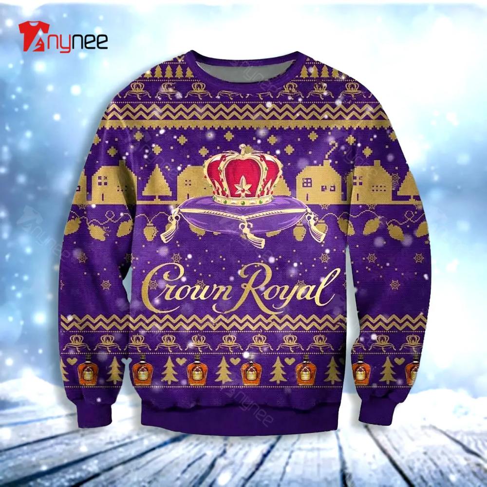 Crown Royal Purple Ugly Christmas Sweater- Best Christmas Gifts 2023