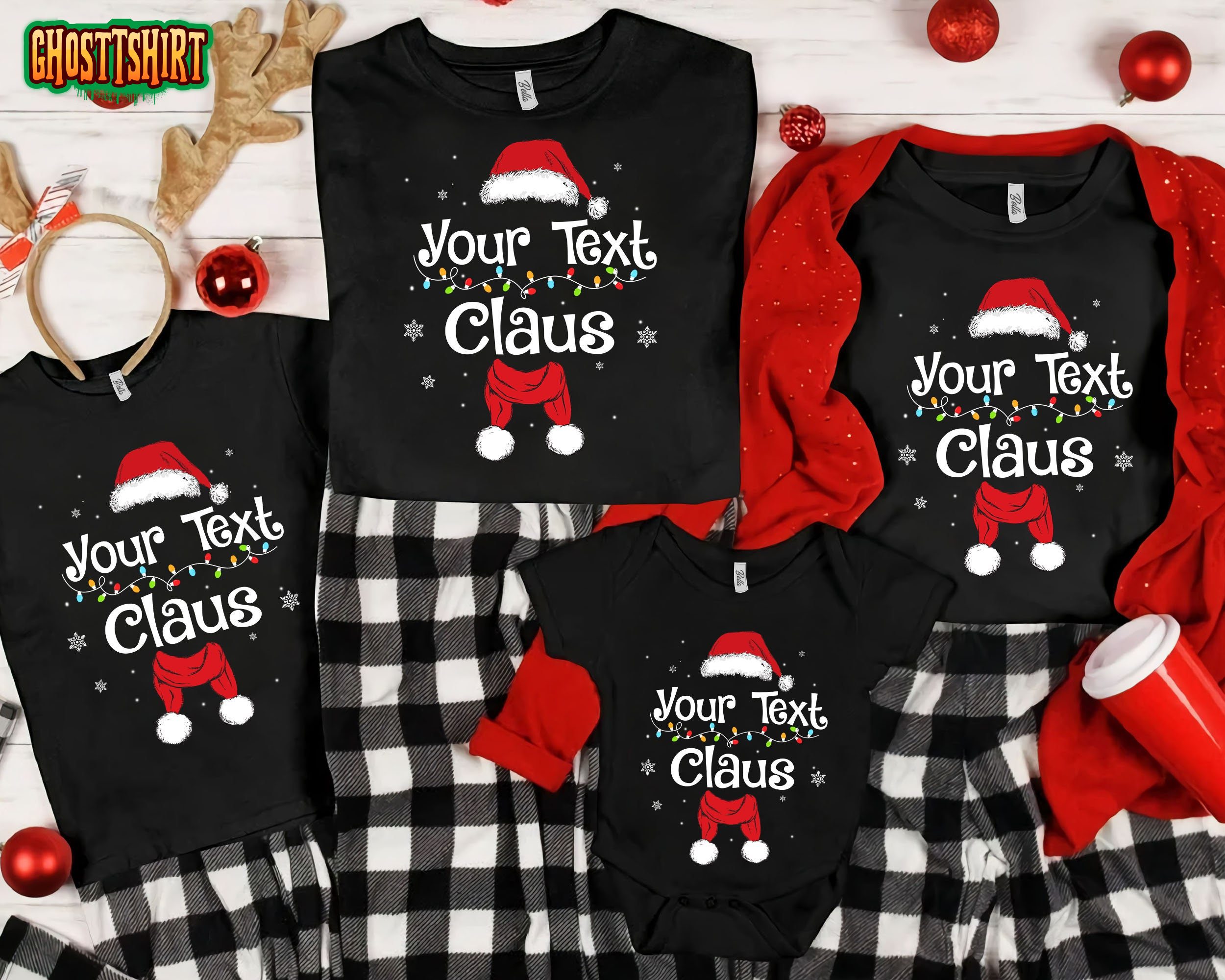 Custom Claus Family Matching Unisex T-Shirt