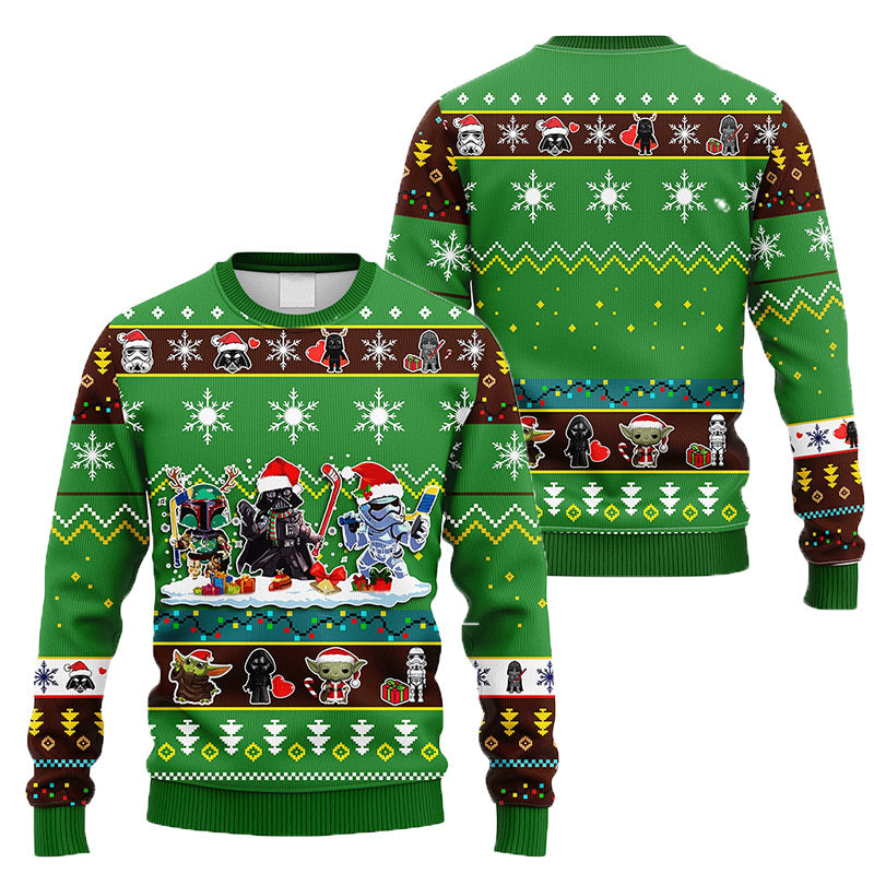 Cute Chibi Star Wars Characters Ugly Sweater – Best Christmas Gifts 2023