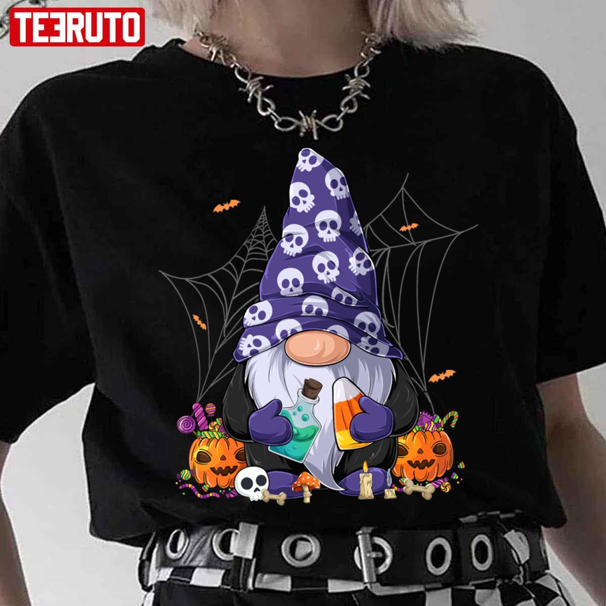 Cute Gnome Happy Fall Candy Corn Pumpkinhalloween Unisex T-Shirt