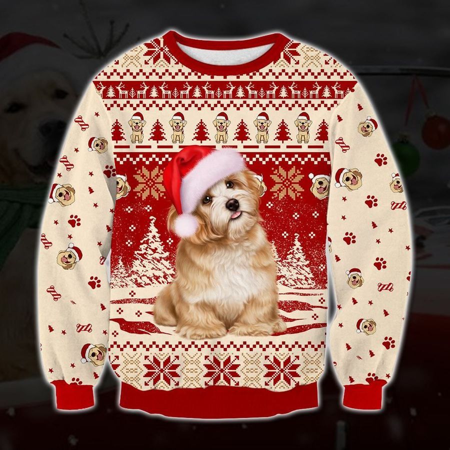 Cute Golden Retriever Dog Ugly Christmas Sweater | For Men & Women | Adult | US1902- Best Christmas Gifts 2023