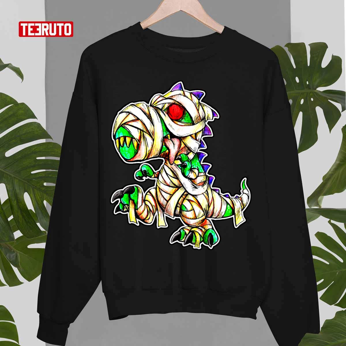 Cute Mummified Trex Halloween Unisex Sweatshirt