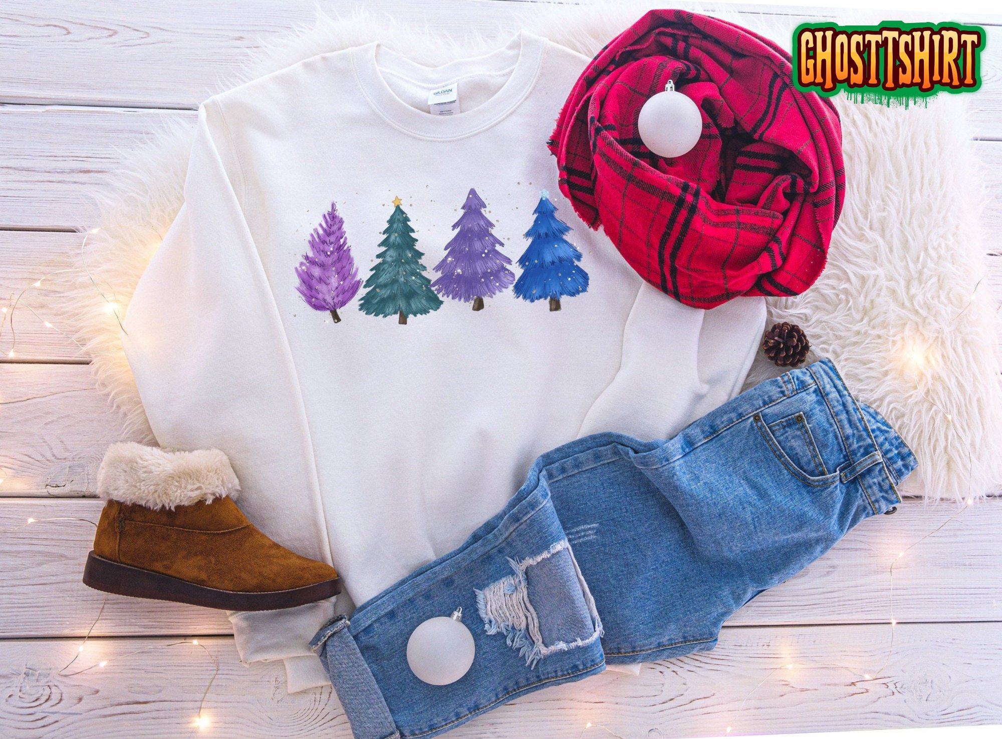 Cute Pine Tree Sweatshirt