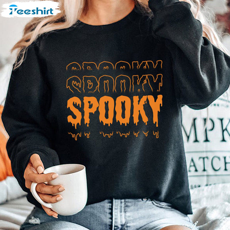 Cute Spooky Sweater – Halloween Black Shirt For Women Man Teens