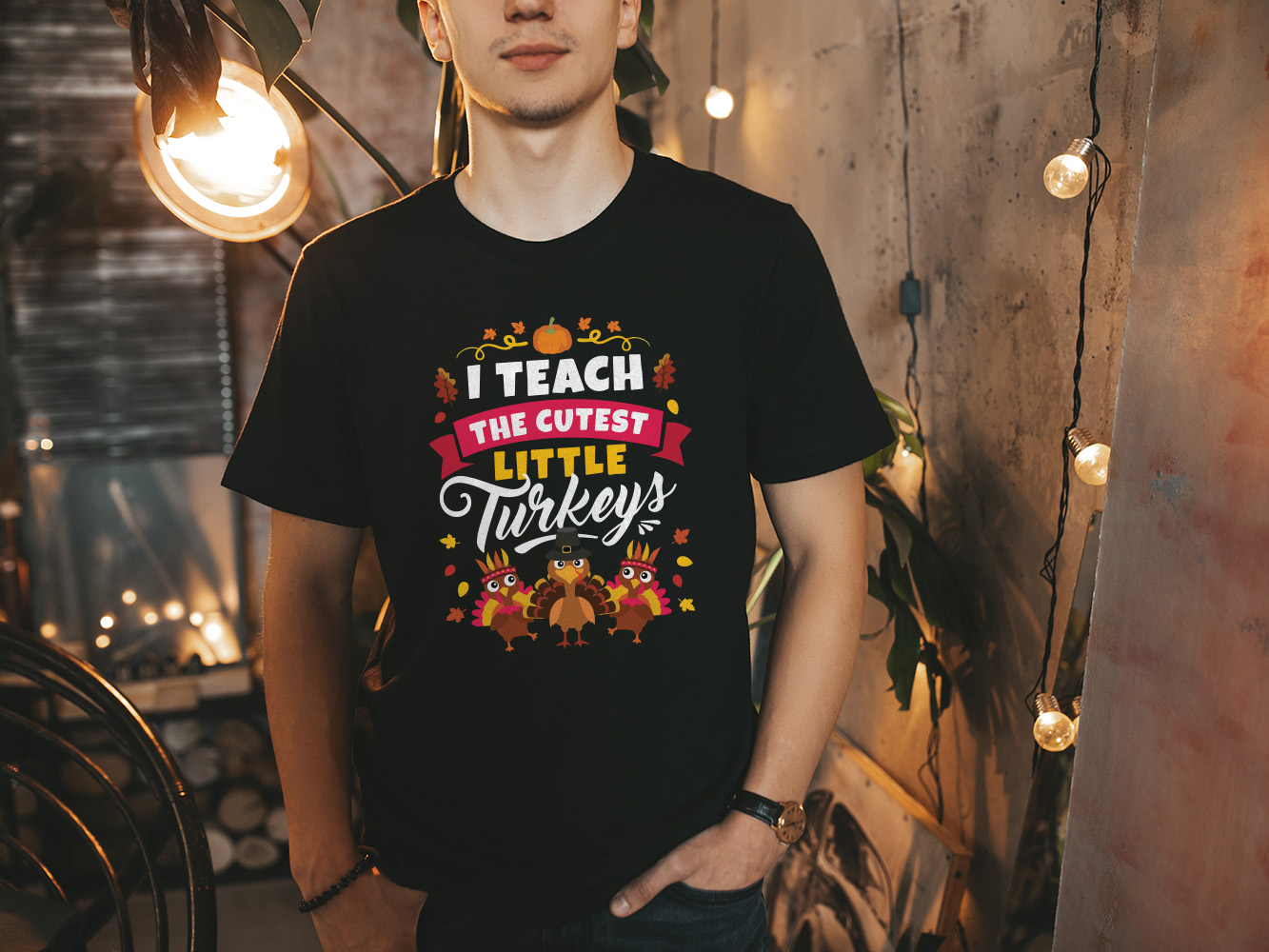 Cutest Little Turkey | Premium Thanksgiving Teacher Shirts