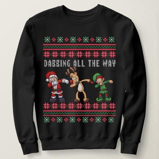 Dabbing All The Way Ugly Christmas Sweater | For Men & Women | Adult | US1745- Best Christmas Gifts 2023