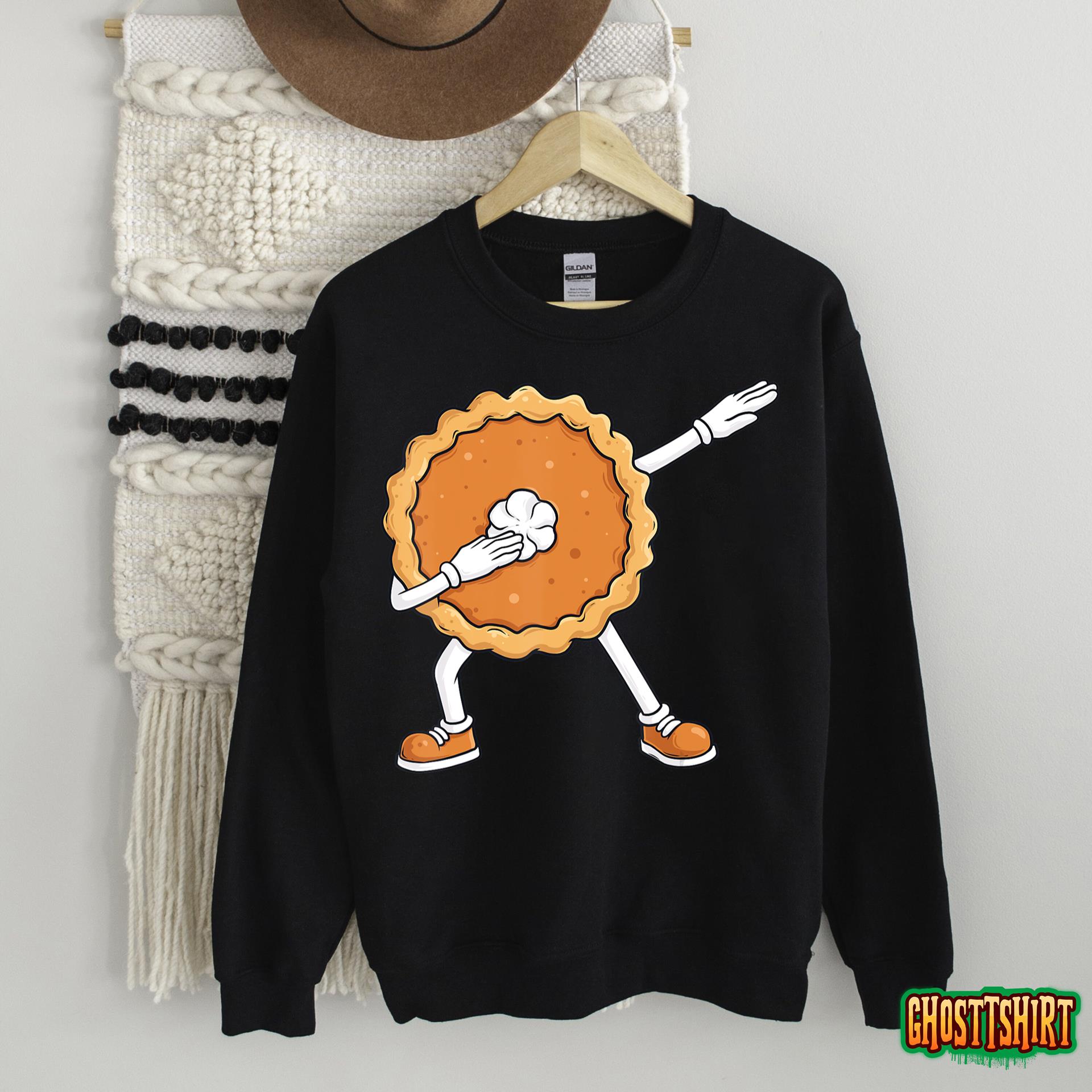 Dabbing Pumpkin Pie Thanksgiving Day Funny Boys Kids Dab T-Shirt