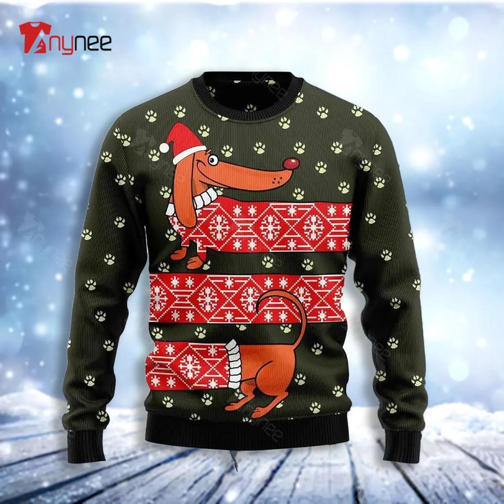 Dachshund Funny Christmas Christmas Ugly Christmas Sweater- Best Christmas Gifts 2023